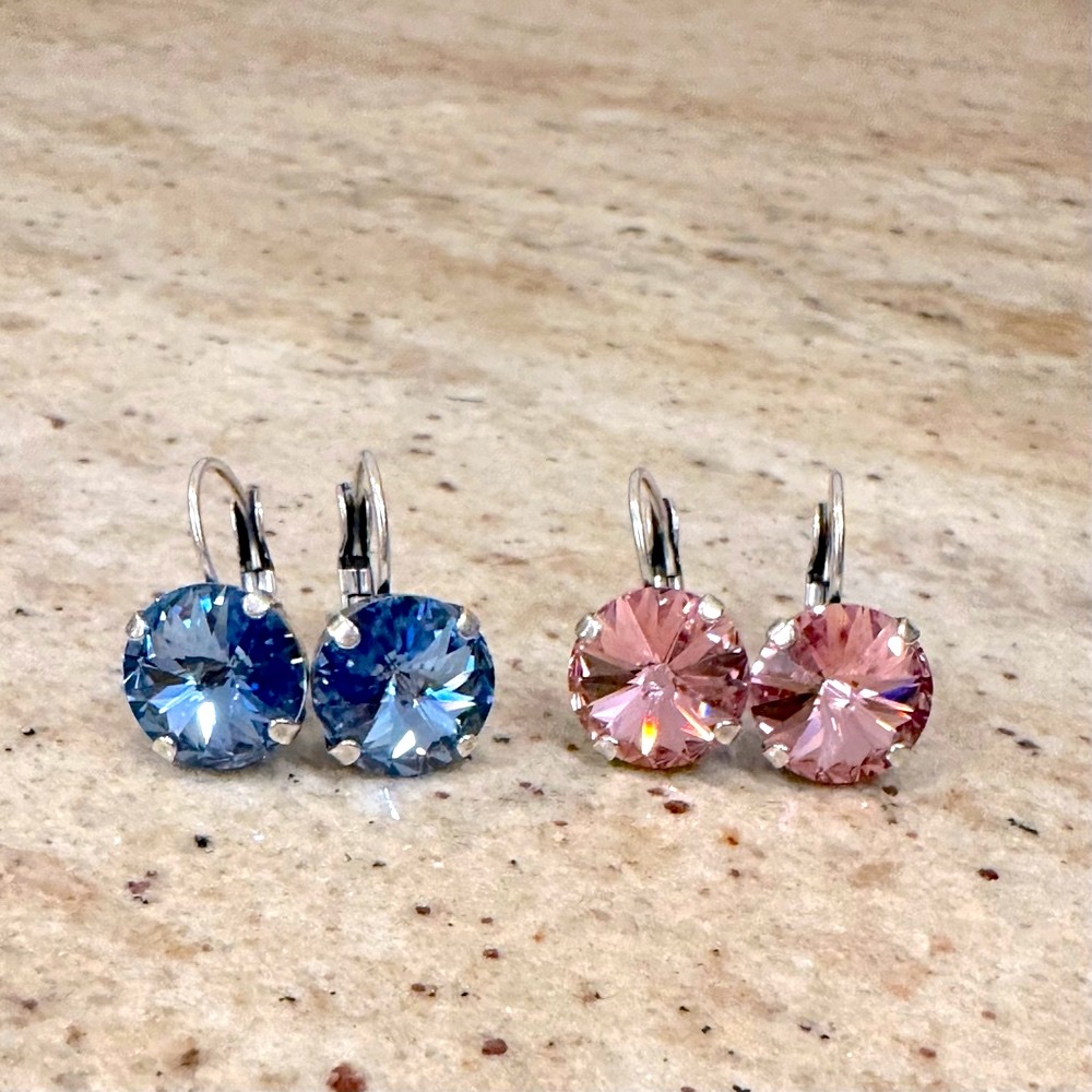 2 pair of Crystal earrings. Not Sabika. Sabika inspired